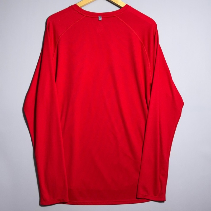 Nike Running Center Swoosh Shirt Mens Size XL Zoned Cooling Long Sleeve Red Gym gallery