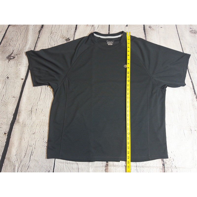 Champion Double Dry T-Shirt Mens 2XL Black Performance Short Sleeve Raglan gallery