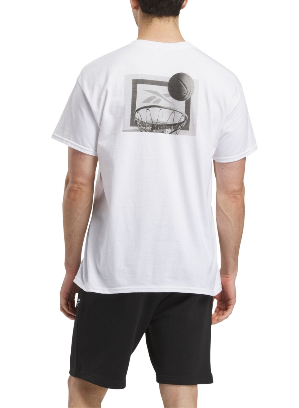 Reebok Men Game Win Logo Graphic T-Shirt White Size S gallery