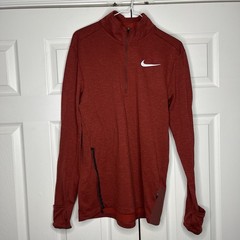 Nike Running Element 1/4 Zip Pullover Dri Fit Mens Medium Thumbholes Reflective