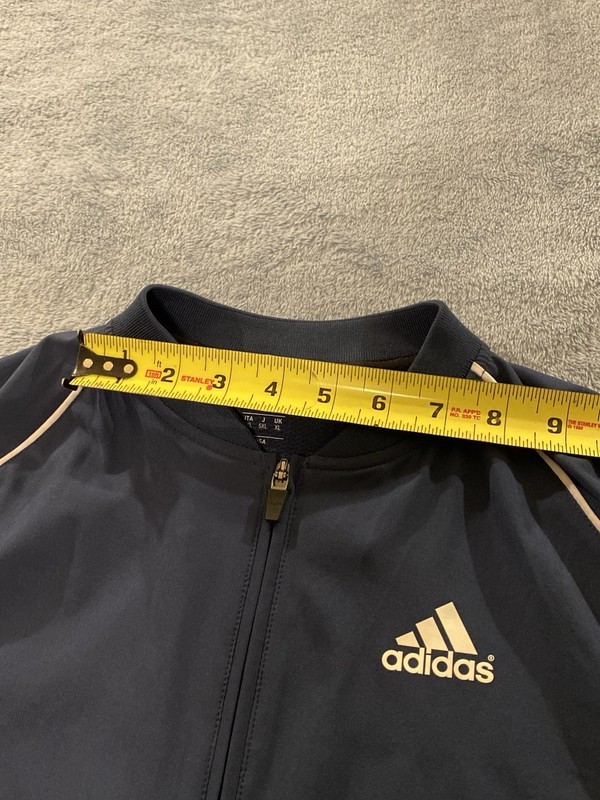 Adidas Blue Athletic Shirt Men’s XL 1/4 Zip Breathable Short Sleeve Biking Golf gallery