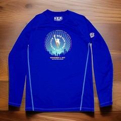 Official 2017 NYCM New Balance Long Sleeve Running Shirt-Manhattan Bridge Design