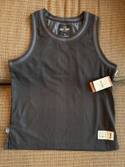 Legend Men Half Court Basketball Poly Lined Mesh Tank Top Black Lg – NWT!