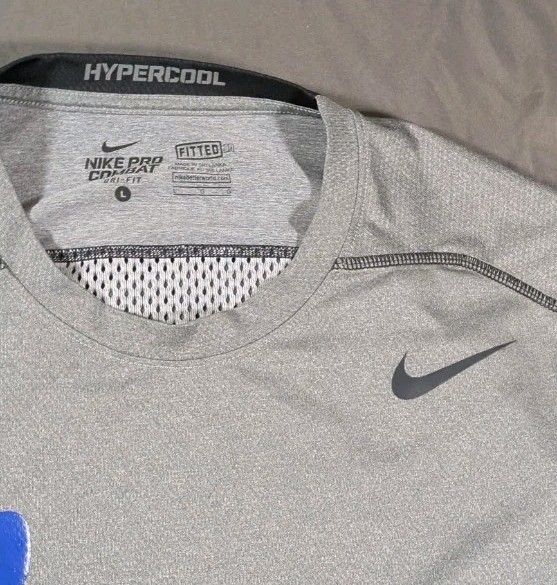 Nike Pro Combat Hypercool Mens Large Compression Shirt Dri Fit Gray 636151 gallery