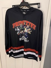 Primitive Size Small My Hero Academia Hockey Jersey Skateboard Shirts