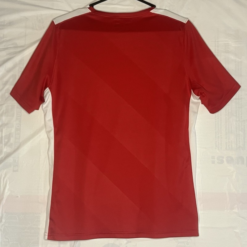 Under Armour Tee Heat Gear Short Sleeve Shirt Red Size Large Diagonal Stripe gallery