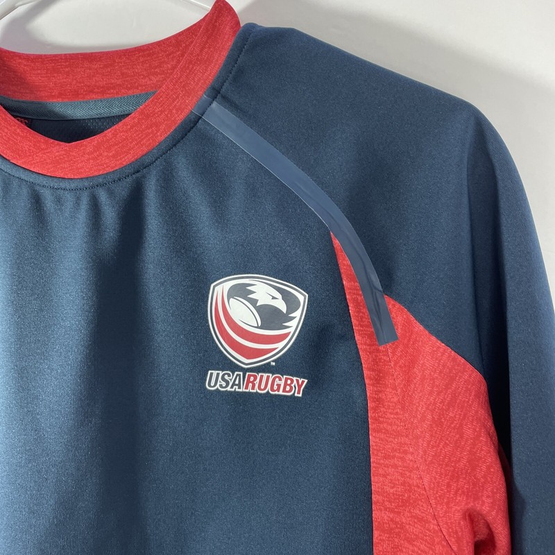 Official USA Rugby Vaposhield Tech Drill Top - Canterbury - Navy/Red - XS gallery