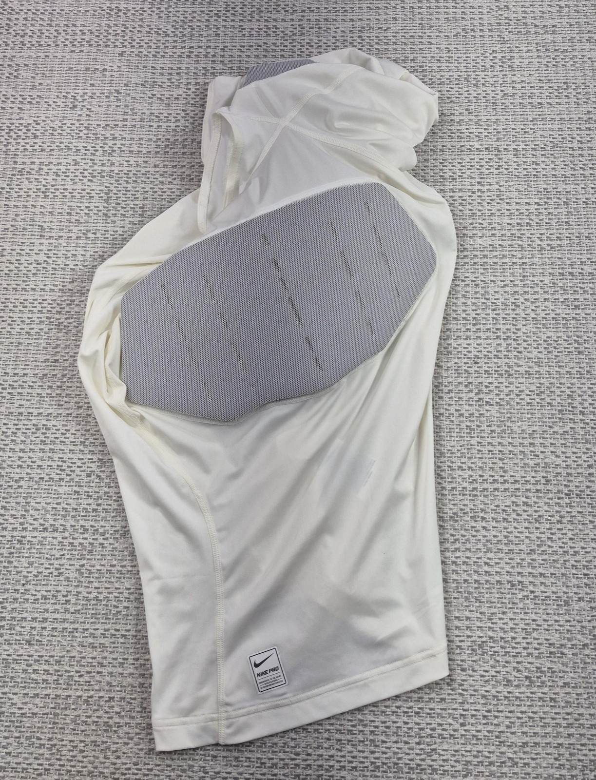 Nike Pro HyperStrong Shirt Mens Large White Padded Football Compression Tank Top gallery