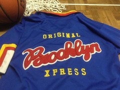 Original Brooklyn Xpress Embroidered Basketball Warmup Shirt XL 18 1 s4