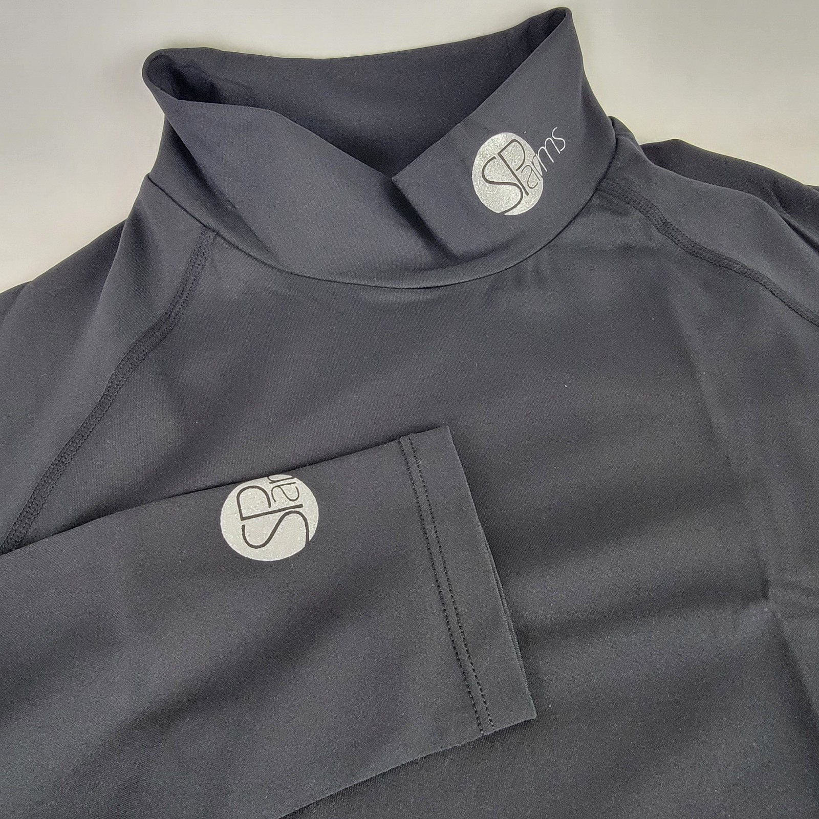 SParms Sun Protection Body Warm High Neck Longsleeve Golf Mock Black L NEW gallery