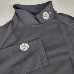 SParms Sun Protection Body Warm High Neck Longsleeve Golf Mock Black L NEW