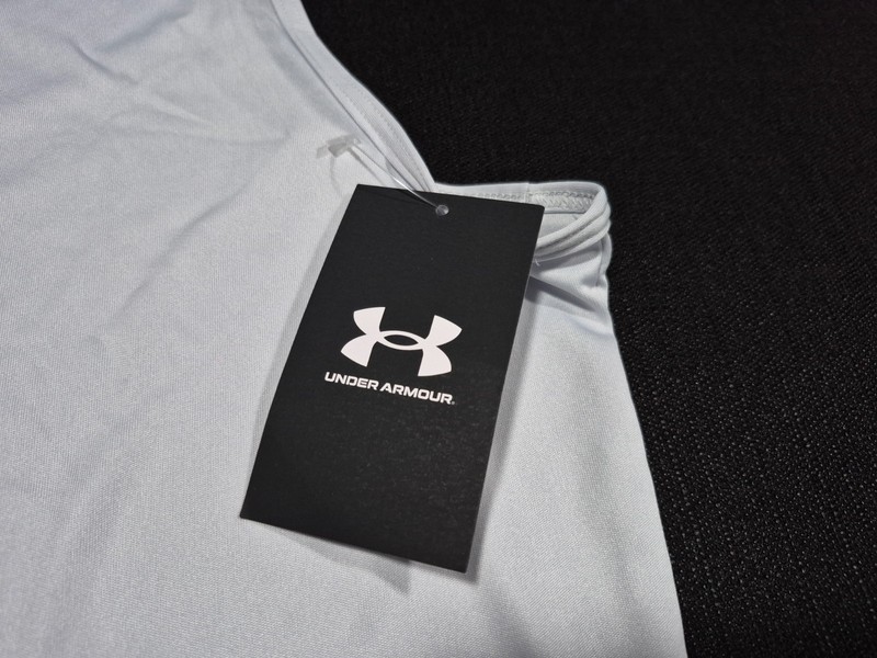 Under Armour Mens Velocity SL Light Gray Tank Heat Gear Loose 1383408-015 gallery