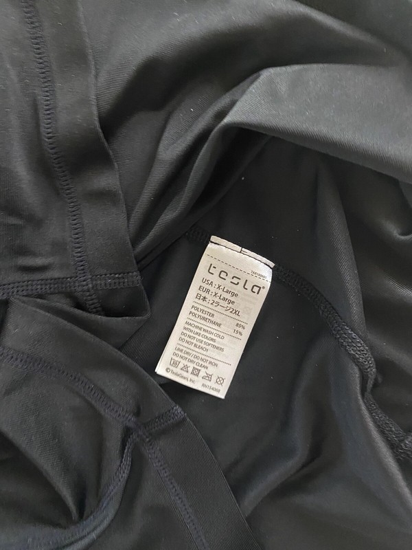 Tesla Light Weight Zippered Track Sweater XL Extra Large Slim gallery