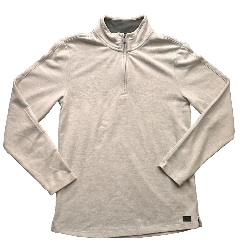 Quarter Zip Pullover Gray Long Sleeve Men’s Size M Lightweight Casual Top