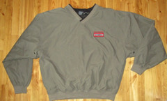 White Bear Men’s XL Olive Wind Shirt/Jacket Pull Over Great Preowned Nice!