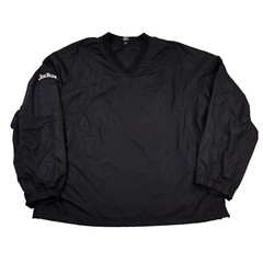 Jim Beam Windbreaker Men XL – Black V-Neck, Long Sleeve Pullover, Pockets Vented