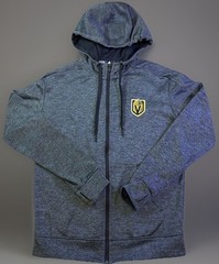Las Vegas Golden Knights Full Zip Hoodie Mens Small Adidas Gray NHL Climawarm