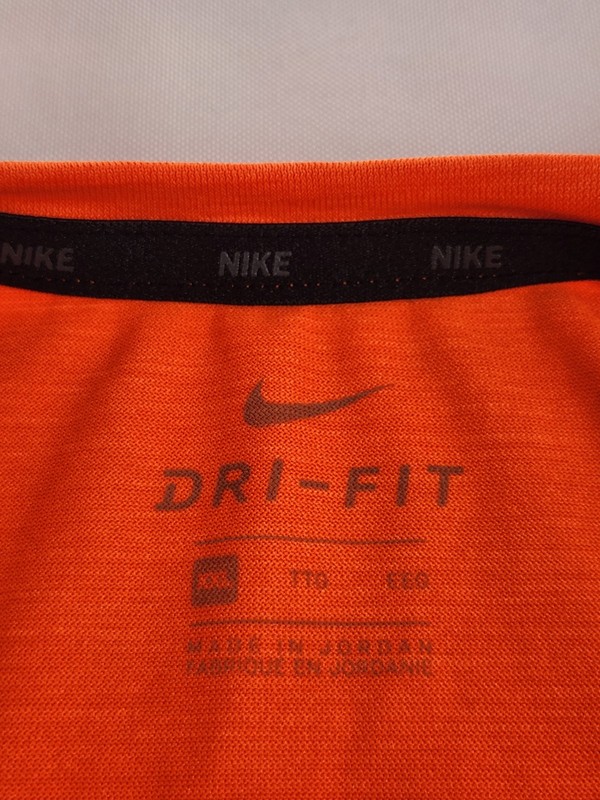 Nike Dri-FIT Shirt Men's 2XL Orange Short Sleeve Training Performance Active Tee gallery