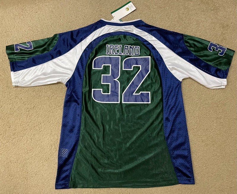 Croker Sports Ireland American Football Jersey Men's Large Green #32 NWT gallery
