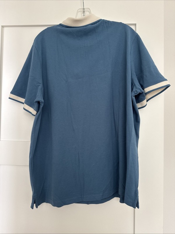 NWT Crane Pickleball Polo Shirt XL Mens Blue Embroidered Cotton Blend gallery
