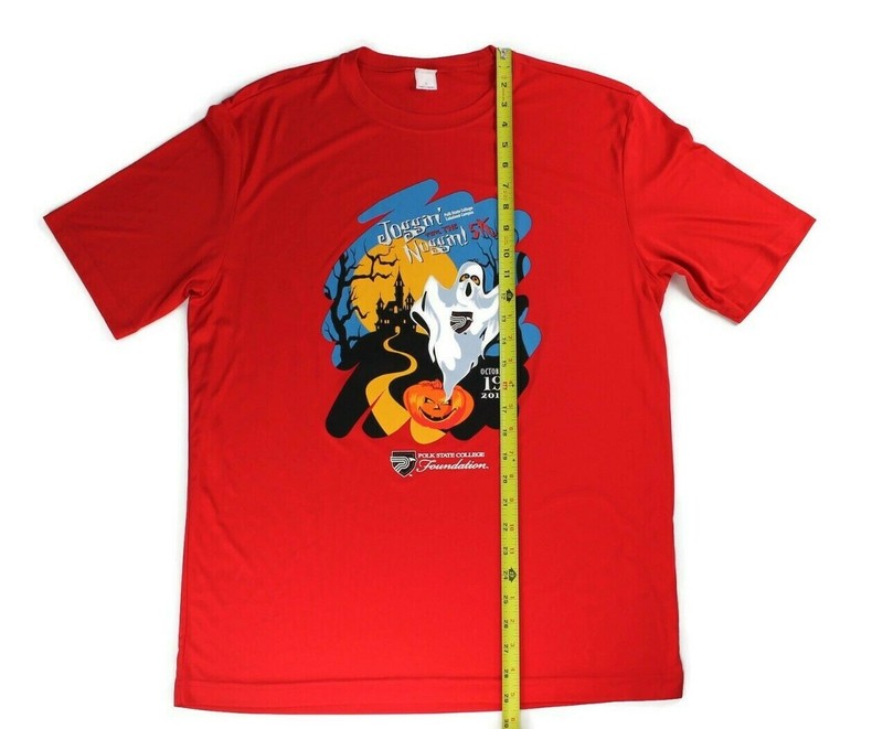 Polk State College Foundation Joggin For The Noggin Halloween 5K L Red T-Shirt gallery