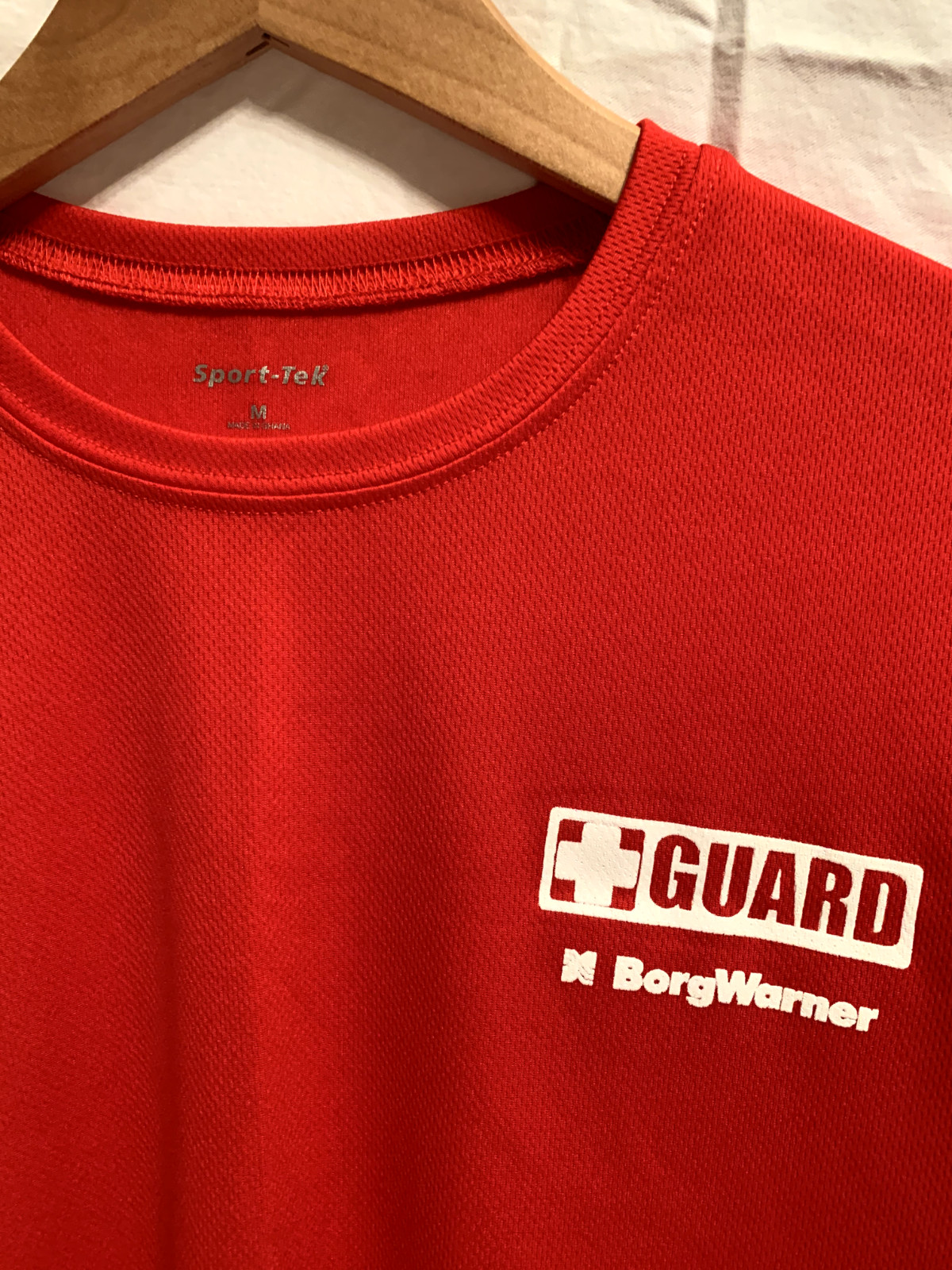 New Lifeguard Shirt - Men's Size Medium Sport Tek Active Moisture Wicking Red gallery