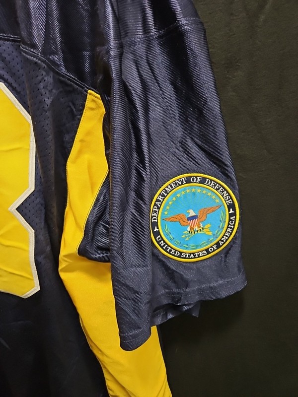 Authentic Battlefield Collection Jersey Men's Size 2XL DOD Pentagon Blue/Yellow gallery