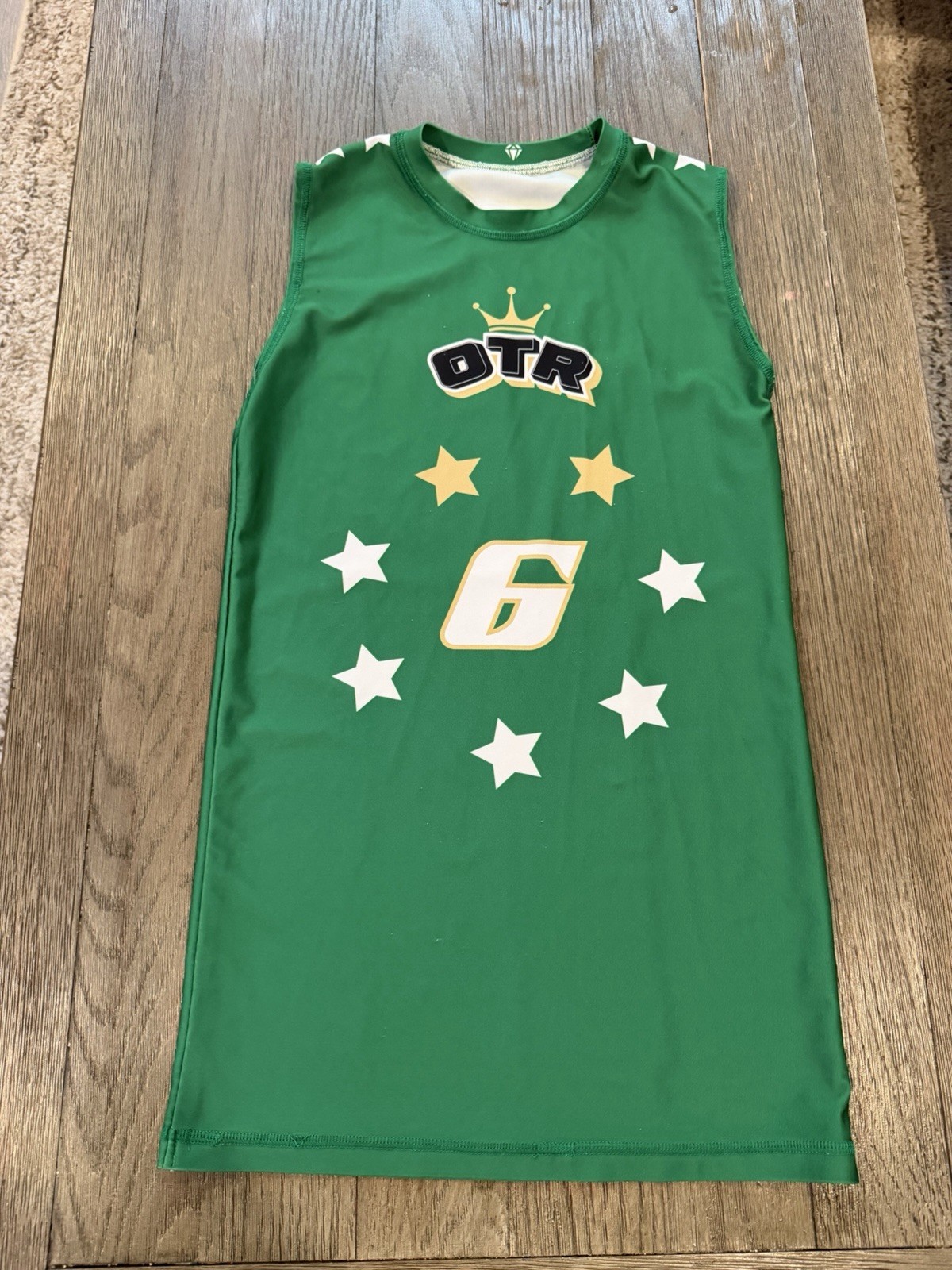 Mens 7v7 On The Rise Series High Schoool Football Compression Shirt M Green gallery