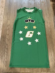 Mens 7v7 On The Rise Series High Schoool Football Compression Shirt M Green