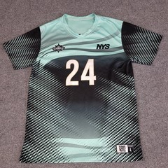 High Five Nevada Youth Sports Jersey Adult L Teal Black Number 24 Athletic