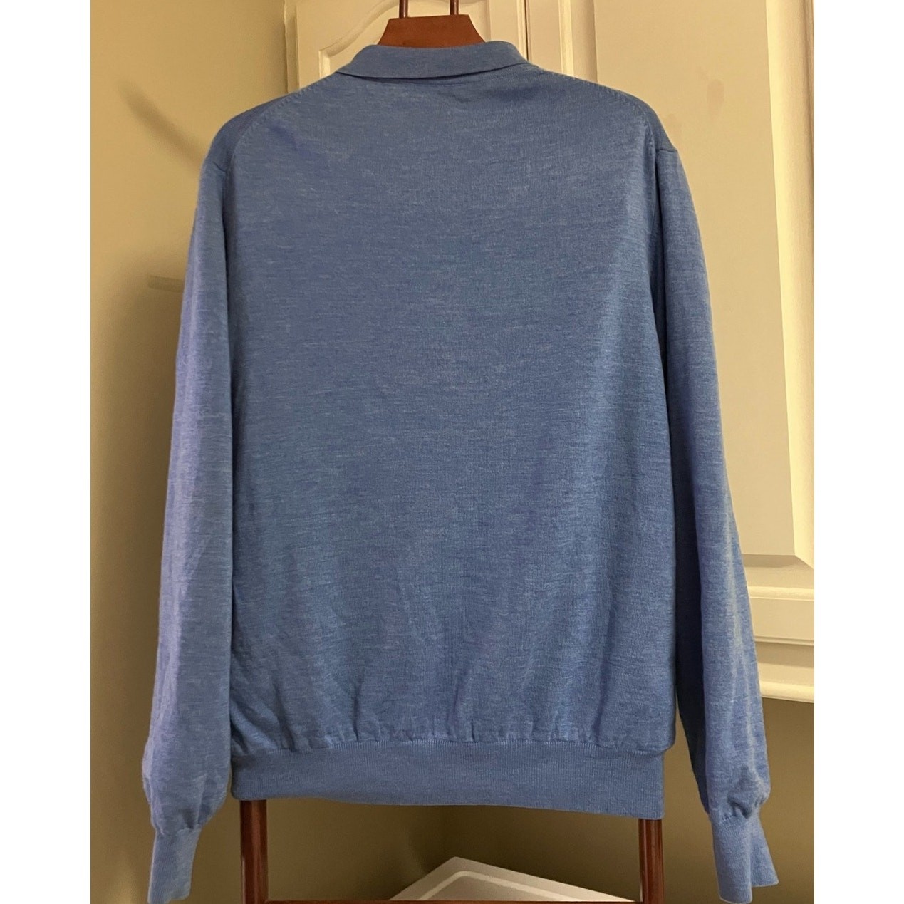 Fairway & Greene Large Quarter Zip Blue, 100% Merino Wool, Golf, Lined gallery