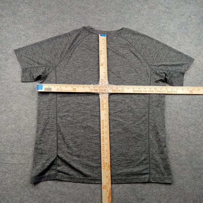 Eddie Bauer Shirt Mens Large Gray Short Sleeve Athletic Performance Top Gym gallery