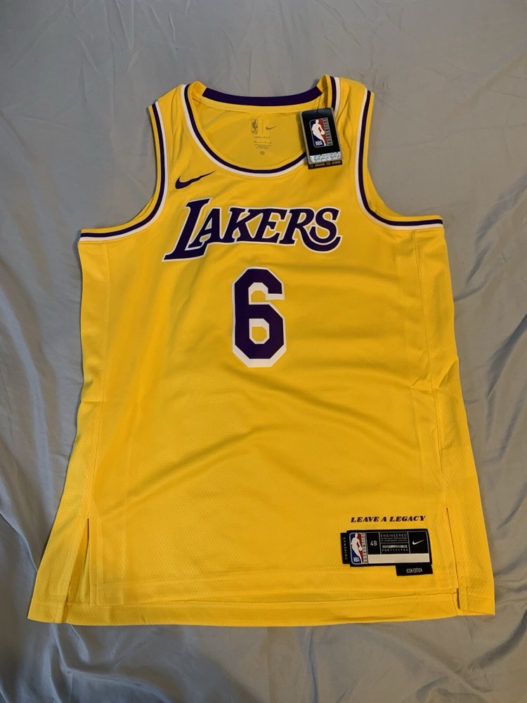 DN2009-728 NIKE NBA LOS ANGELES LAKERS ICON EDITION LEBRON JAMES 2022/23 Mens L