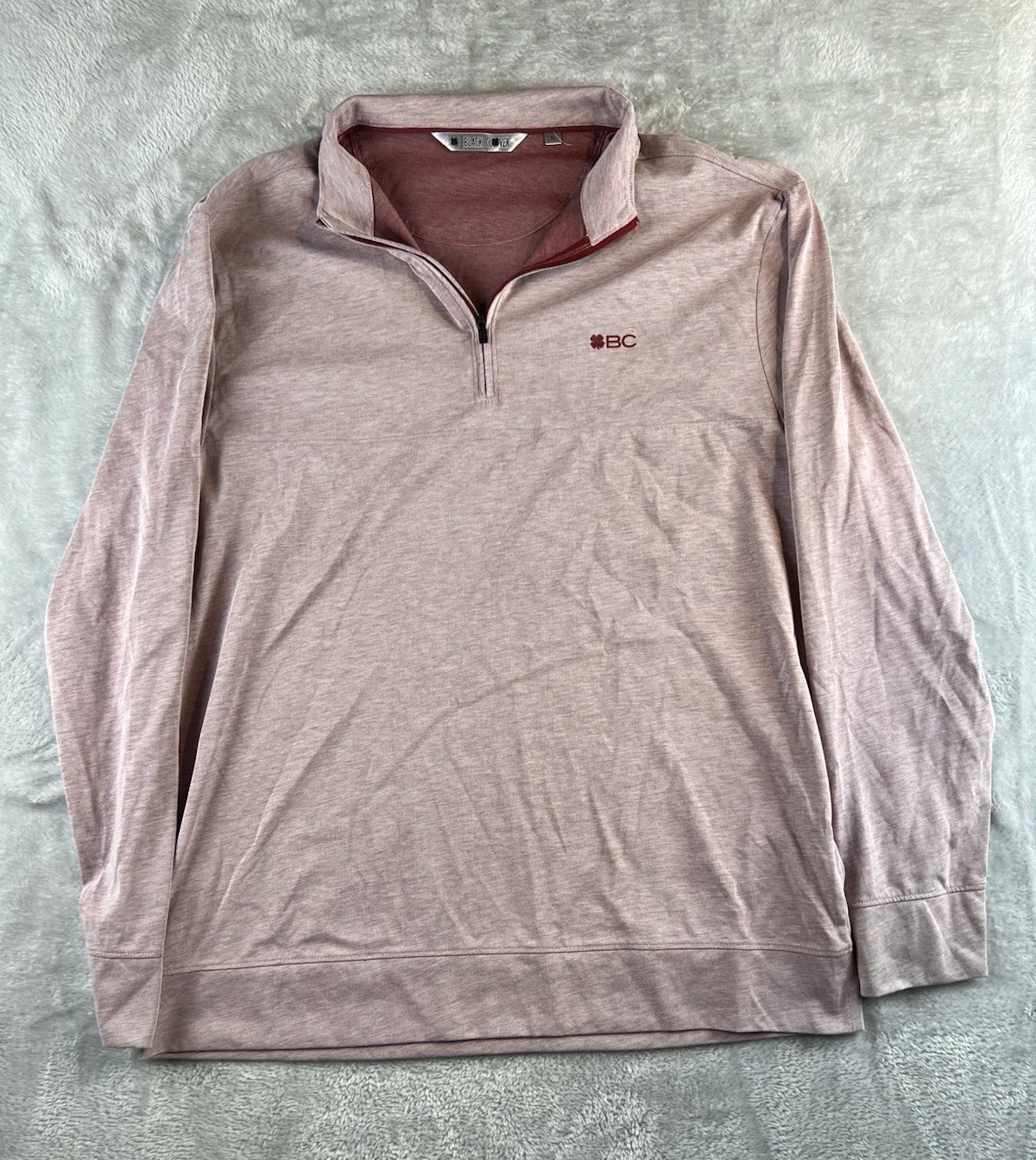 Black Clover 1/4 Zip Pullover Mens XL Orchid Long Sleeve Golf Athleisure gallery