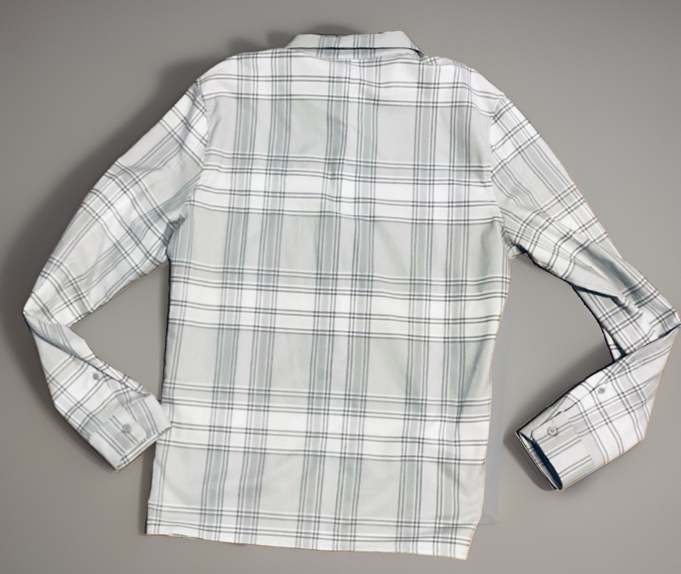 Ω Lululemon MASONS PEAK LS Flannel Shirt~Grey KEIV~Men LARGE~Free Shp~EUC~CAMP gallery