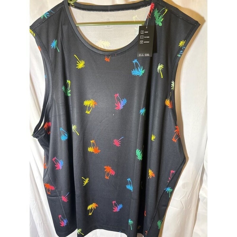 Ideology Mens Palm Trees Performance Active Tank Top, Size 3XLB, NWT gallery