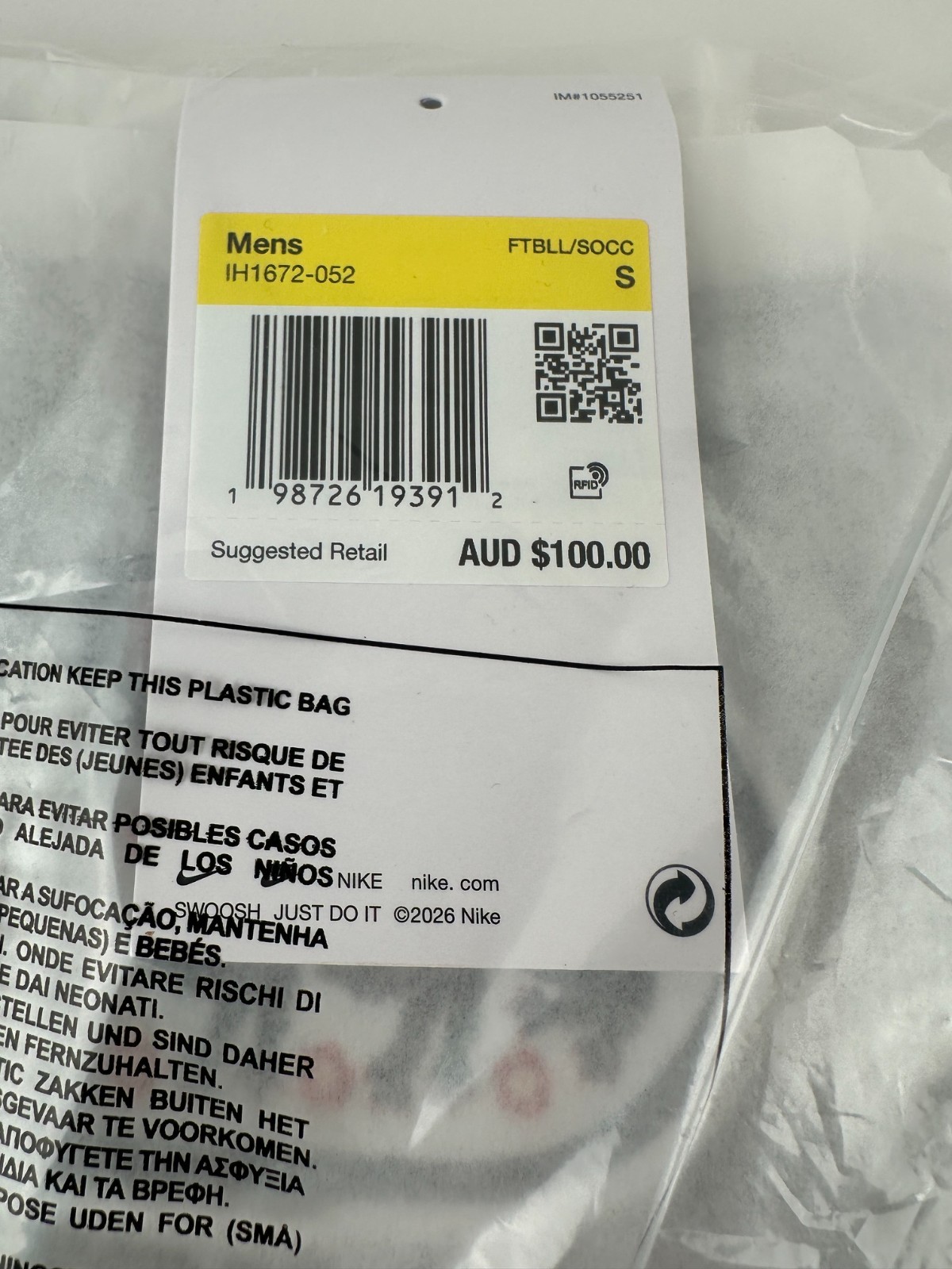 Palace x Nike England Dri-FIT Academy Pro Football Top Grey gallery