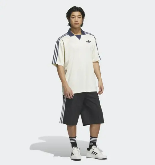 Adidas Originals Collared Goalie Top Men's Asia Fit KB5435 Cream White Tee gallery
