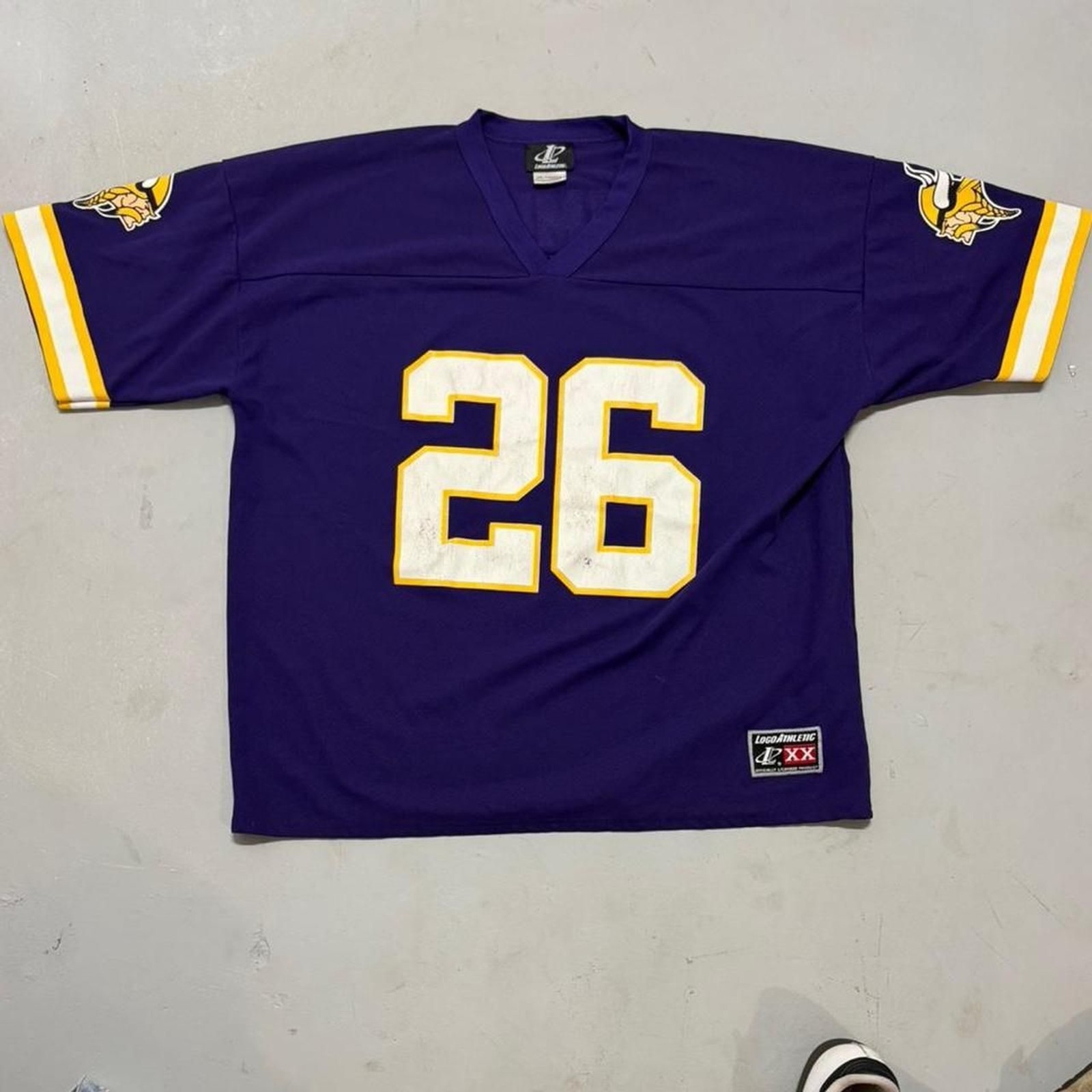 Logo-athletic Men's Purple and Navy Top gallery