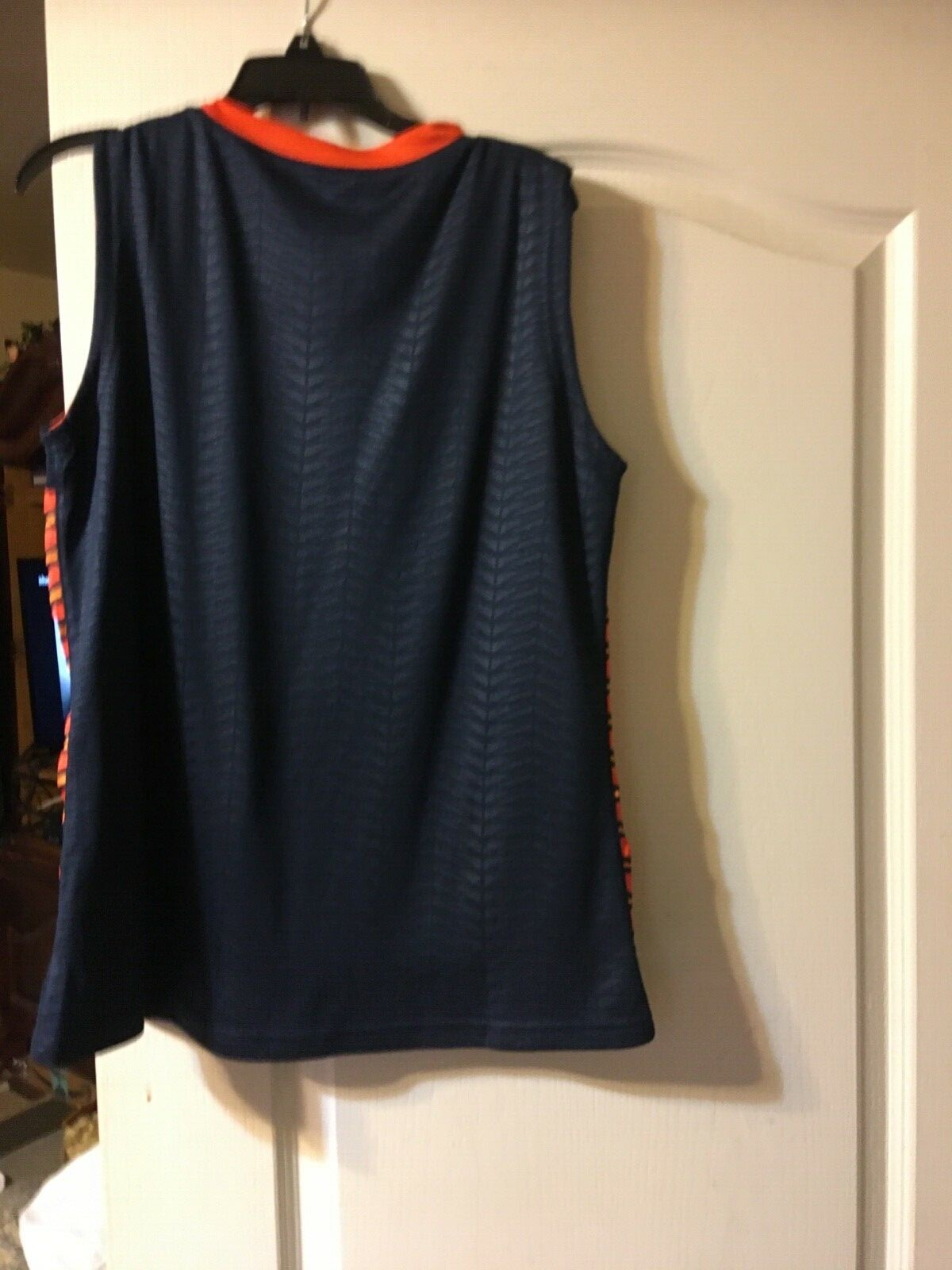 Eastbay Reversible Jersey Sleeveless Size YXL Navy Blue/Orange New gallery