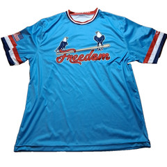 Boombah Mens Jersey Extra Large Freedom Blue with Eagles USA