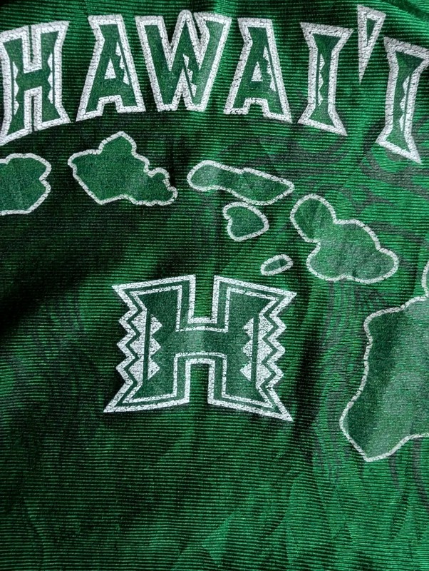Vintage Mens University Of Hawaii Basketball Jersey Green XL Rare Free Post gallery