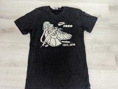 VTG Y2K NIKE SPORTSWEAR VINTAGE TOKYO WASHED BLACK SHIRT sz M MEDIUM