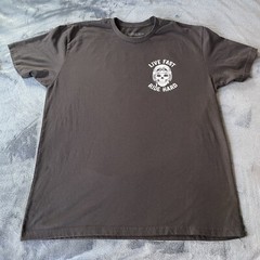 Ride Now Power Sports Live Fast Ride Hard Short Sleeve Black Logo T-Shirt XL