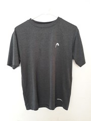 HEAD Men’s Hypertek Crewneck Gym Training & Workout T-Shirt Grey S Small 222