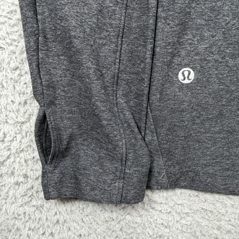 Lululemon Metal Vent Tech 1/2 Zip Pullover Mens Small Heathered Gray Thumbholes gallery