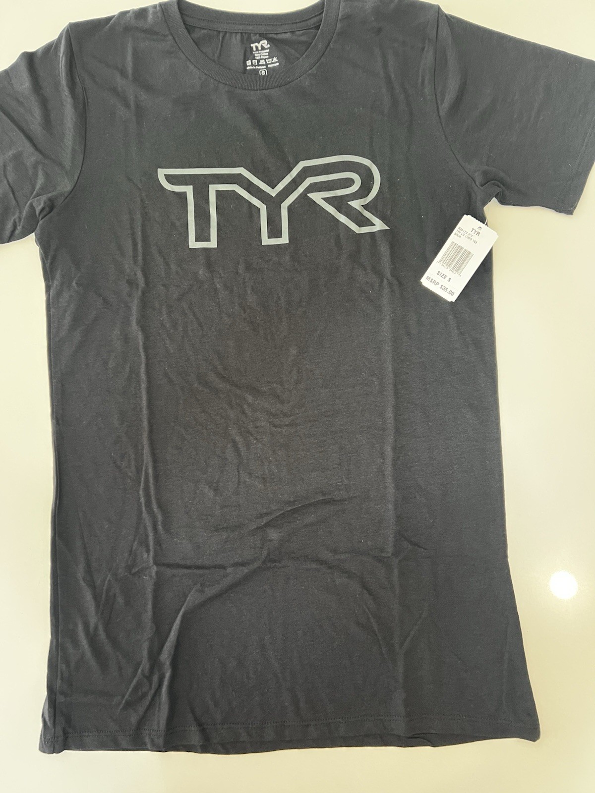 Unisex Ultrasoft Lightweight Tri Blend Tech Tee - Big Logo Black Small New gallery
