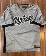 Vintage Y2K Urban JeansWear Grey jersey #8 size XXXL