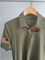Nike Air Jordan Florida Gators Salute to Service Polo Shirt Size S DD3827-222