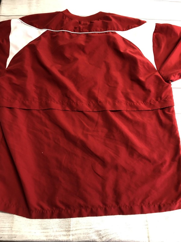 Mizuno Pullover Mens 3XL Red Short Sleeve 1/4 Zip Baseball Top Performance gallery